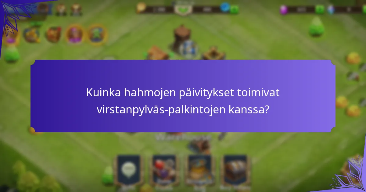 Kuinka hahmojen päivitykset toimivat virstanpylväs-palkintojen kanssa?