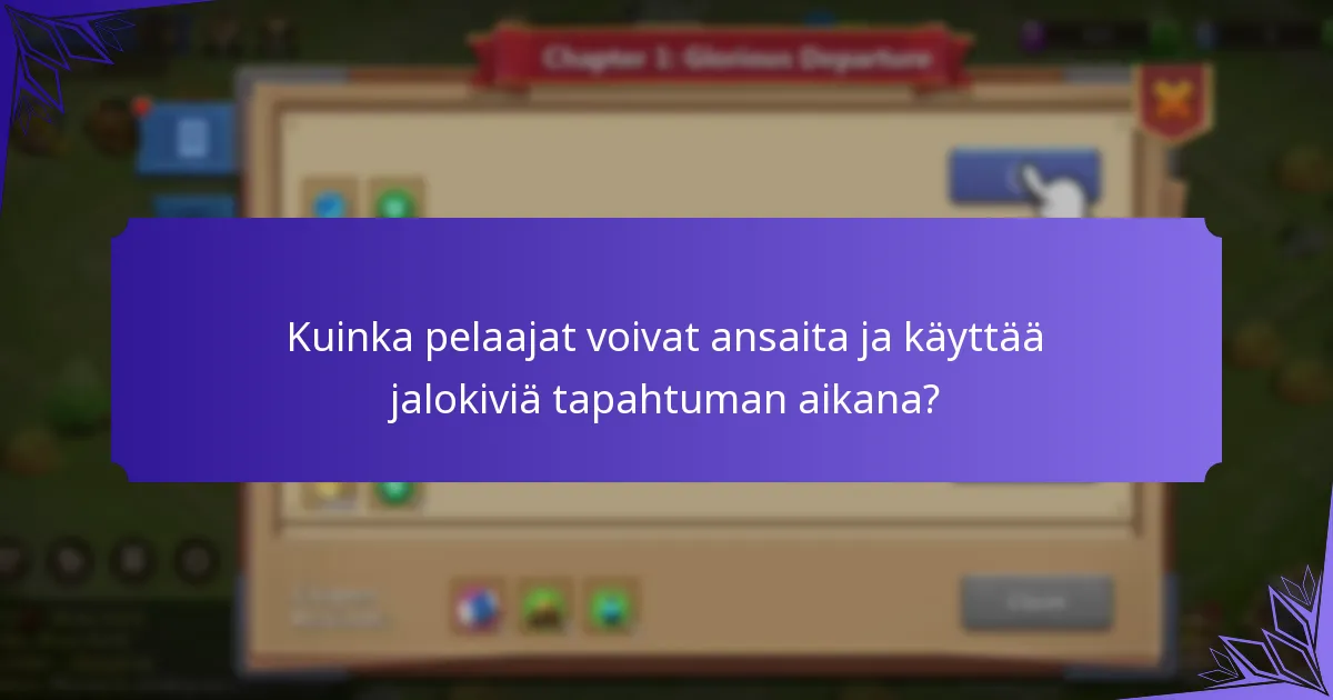 Kuinka aloituspakkaukset toimivat tapahtuman aikana?