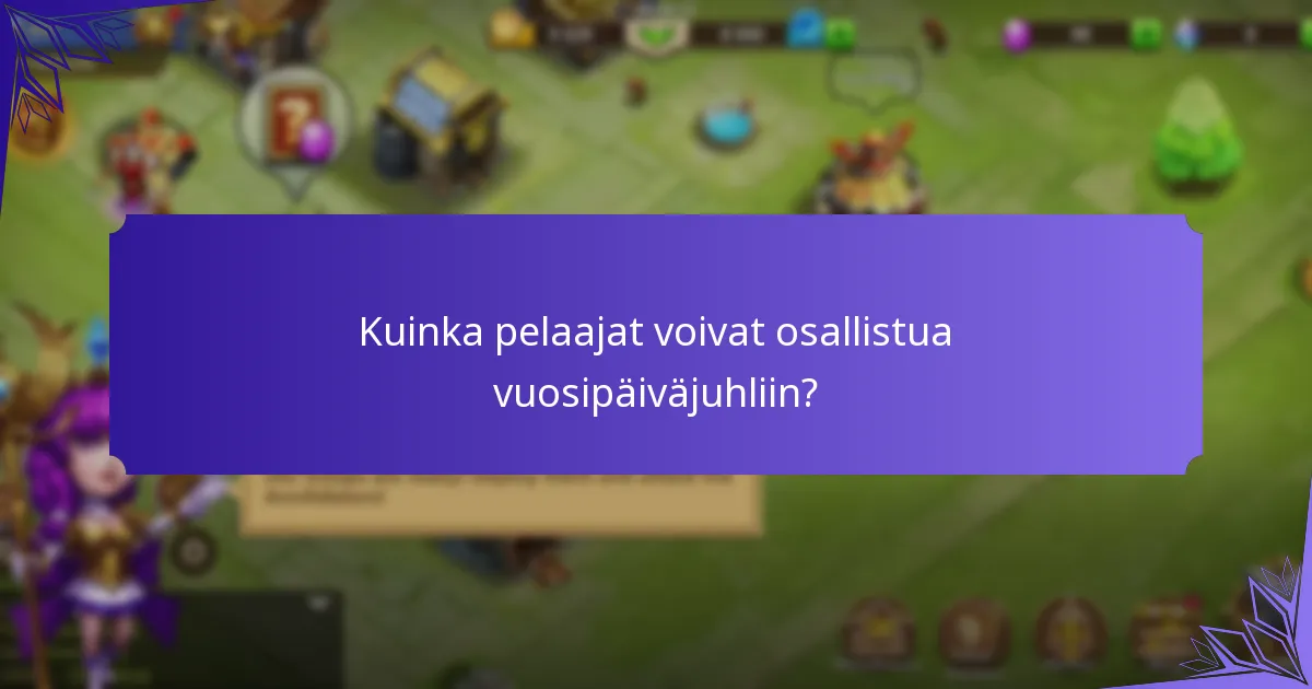 Mitkä eksklusiiviset esineet ovat saatavilla vuosipäiväjuhlien aikana?