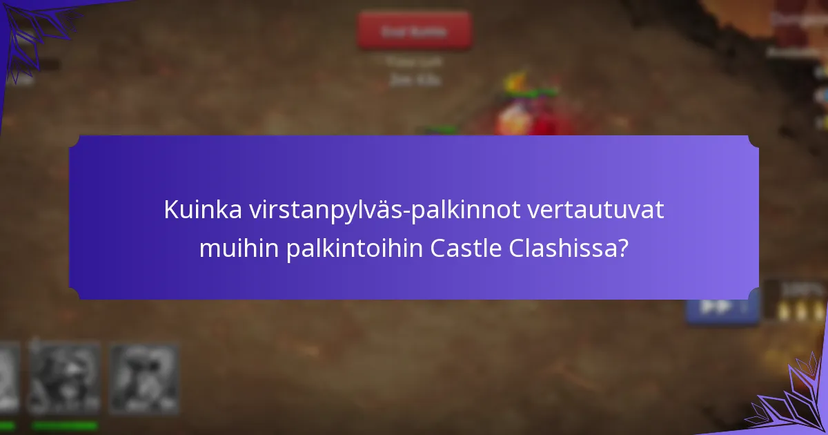 Mitkä esineet voidaan saada virstanpylväs-palkintoina?