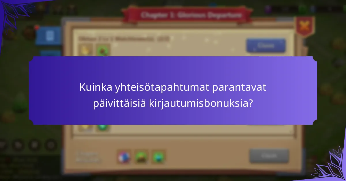 Mitkä erityiset kampanjat ovat saatavilla päivittäisille kirjautumisbonuksille?