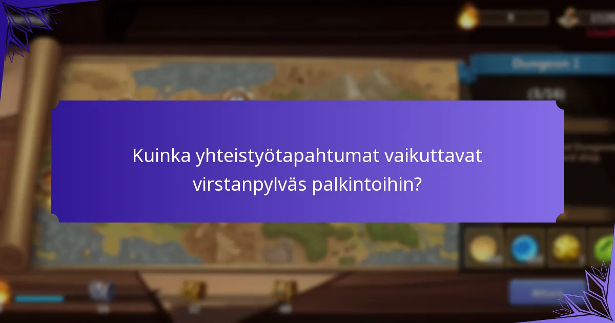 Kuinka yhteistyötapahtumat vaikuttavat virstanpylväs palkintoihin?